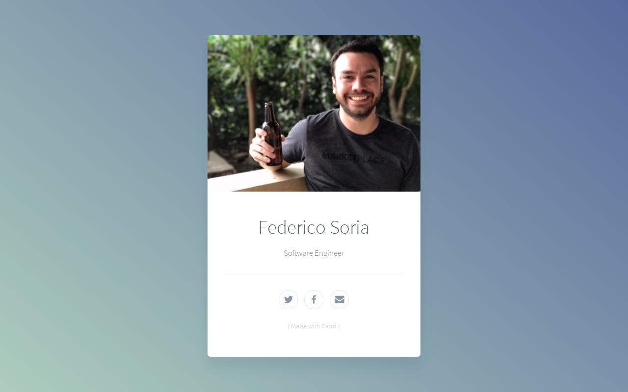 Carrd profile picture for @fede